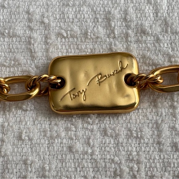 Tory Burch Roxanne Gold Logo Chain Bracelet - Picture 4 of 5